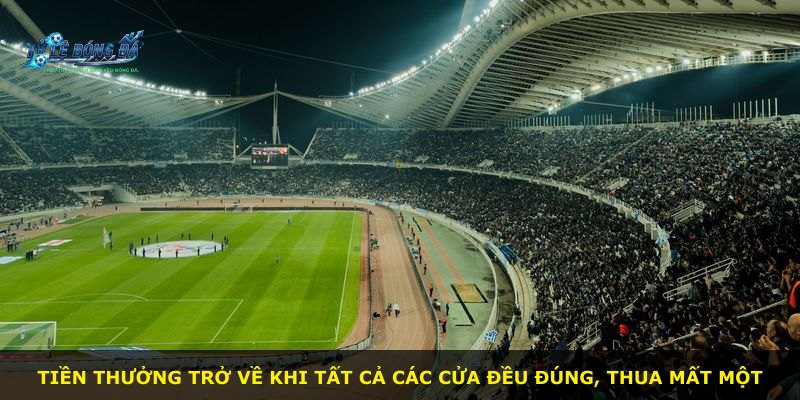 Tiền thưởng trở về khi tất cả các cửa đều đúng, thua mất một
