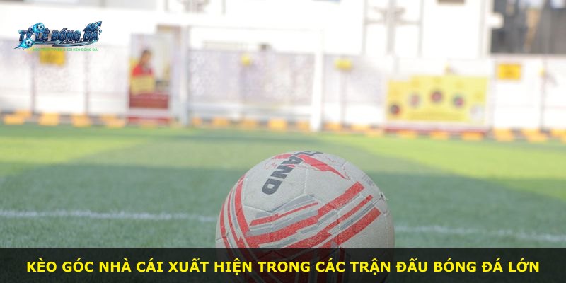 Kèo góc nhà cái xuất hiện trong các trận đấu bóng đá lớn