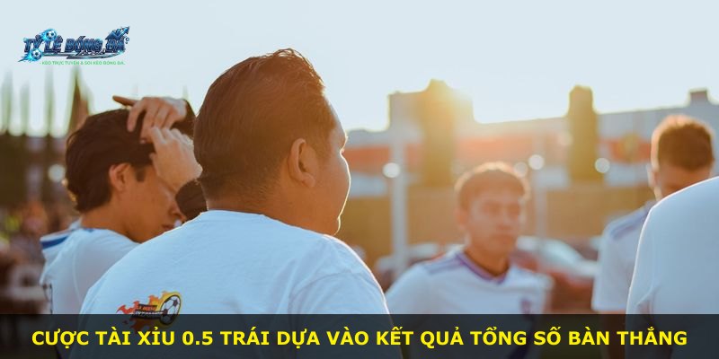 Cược Tài Xỉu 0.5 Trái dựa vào kết quả tổng số bàn thắng