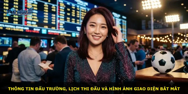 Thông tin đấu trường, lịch thi đấu và hình ảnh giao diện bắt mắt